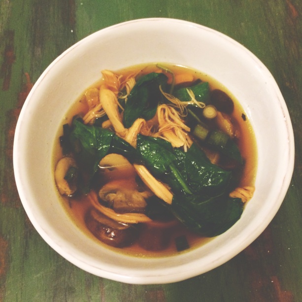 || spinach and mushroom chicken soup || @popfizzclinkLBD